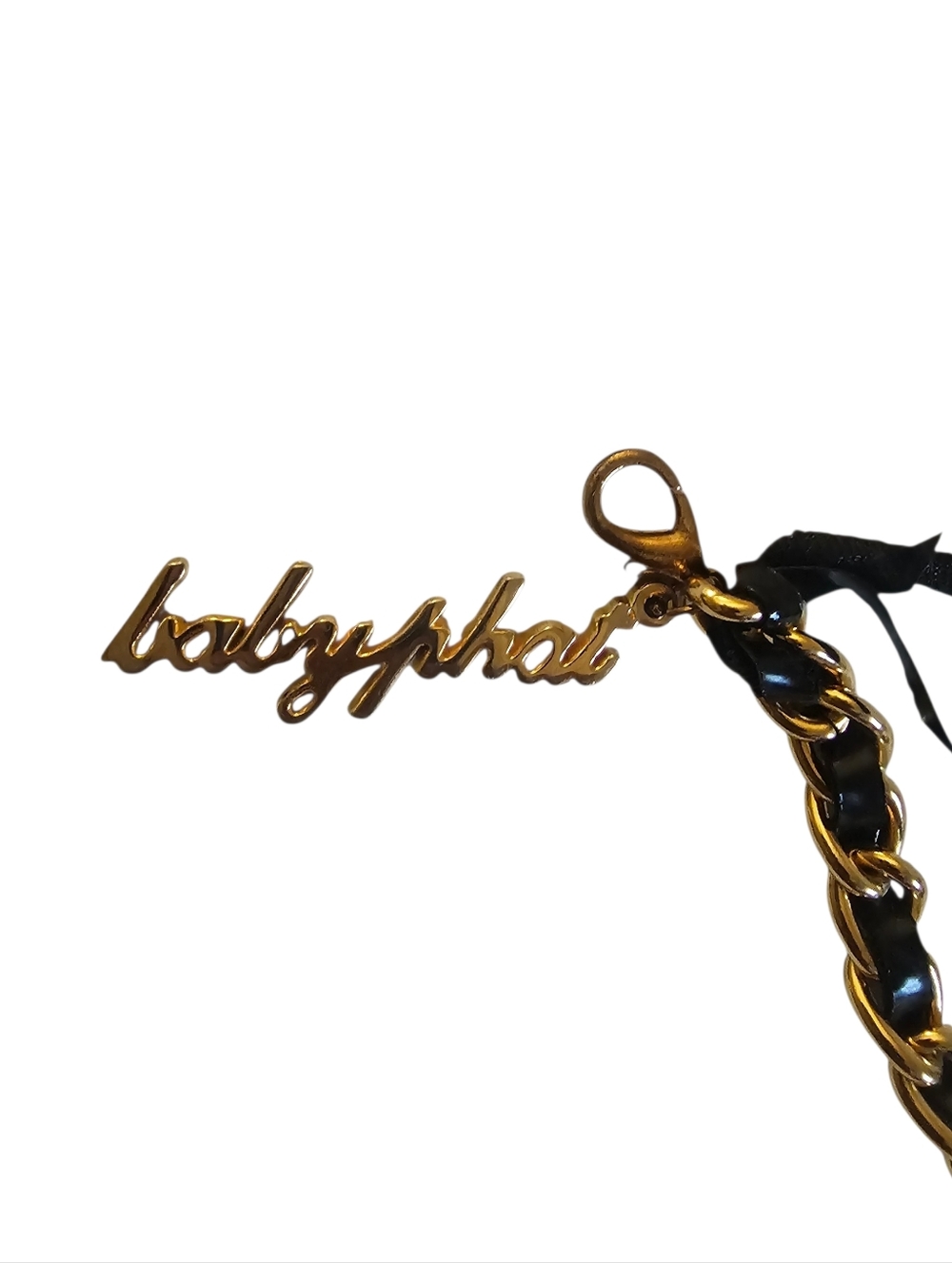VINTAGE Baby Phat Y2K Gold Charm Chain Belt - McBling Aesthetic - Picture 3 of 13